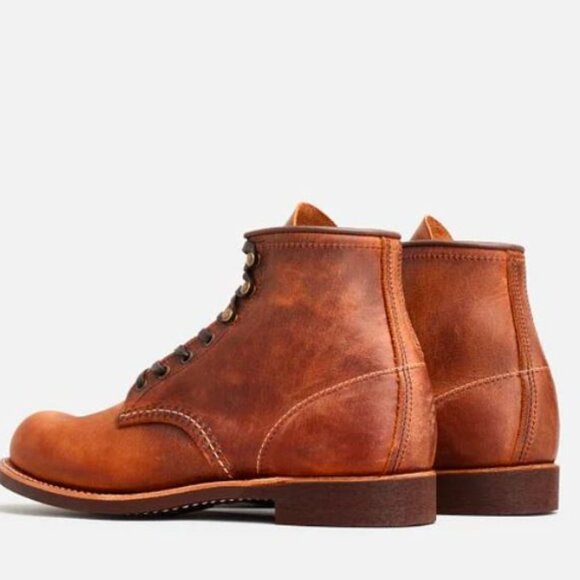 Brown Red Wings Shoes Men's Leather Boots - Only brown shoe for sale made in USA - Picture 8 of 10